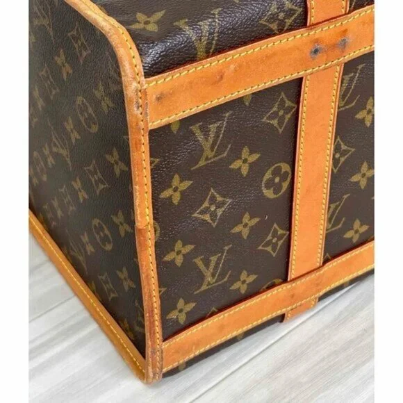 Louis Vuitton Sac Chien 40 Dog Carrier Monogram Pet Travel Bag Purse - Picture 8 of 16